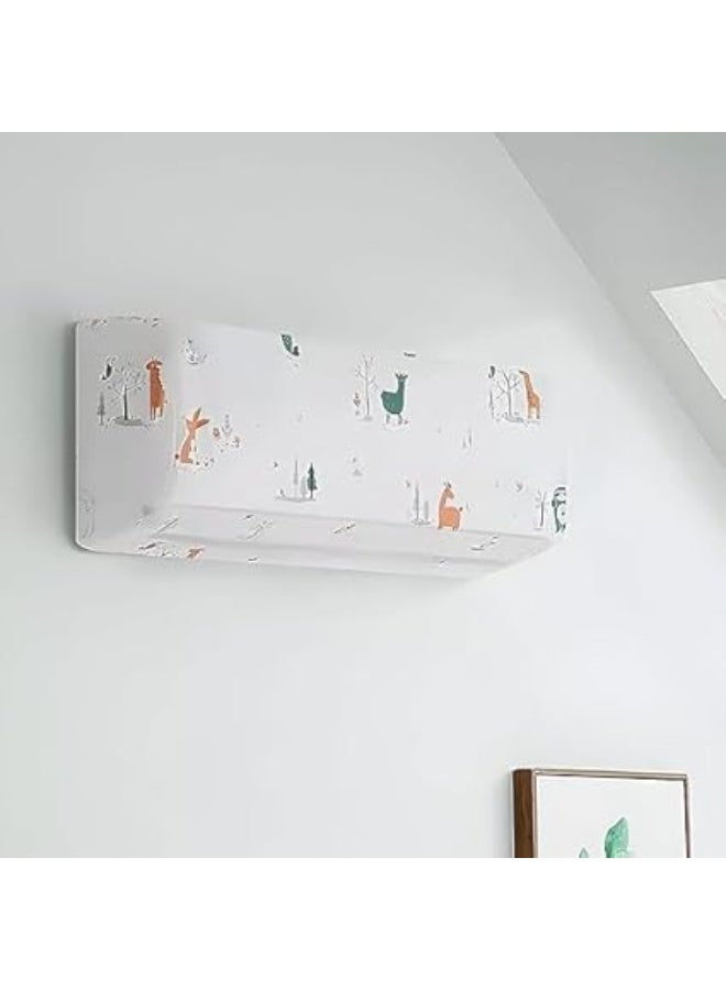 Waterproof and Dustproof Air Conditioner Cover, High-Quality Material with Elegant and Practical Design, 2-Piece Set (White)86  cm - Image 2